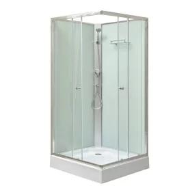   Polo White II 90x90 cm szögletes fehér hátfalas zuhanykabin zuhanytálcával