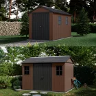 Newton Plus wide 11 x 7,5 műanyag kerti ház barna
