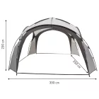 Szürke kerti pavilon 3,5x3,5 m