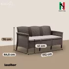 Venus Large 7 személyes kerti bútor garnitúra