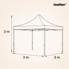 Összecsukható kerti pavilon 3x3 m