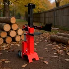 Függőleges elektromos rönkhasító állítható munkaasztallal HYV8T-II 3000W 8T