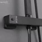 Mazama Black zuhanyszett termosztátos csapteleppel