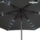 Solari kerti napernyő led lámpával szürke 300 cm