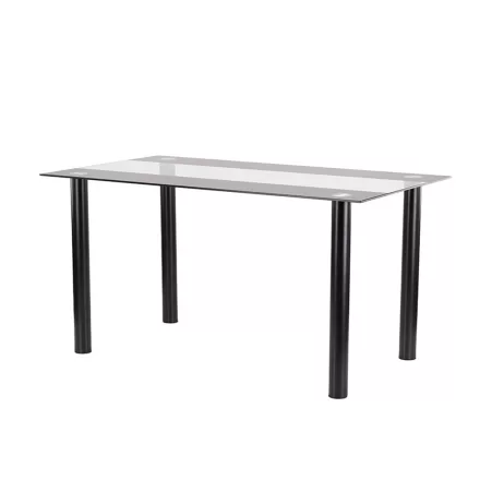 Riona 140 cm szögletes üveg étkezőasztal