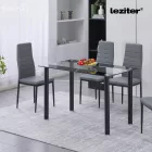 Riona 120 cm szögletes üveg étkezőasztal