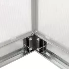 Polikarbonát üvegház 250 x 310 x 124/205 cm