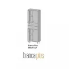 Bianca Plus 60 magas szekrény 4 ajtóval, 2 fiókkal, sonoma tölgy színben