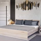 Miami franciaágy ágyneműtartó nélkül 180x200 cm sonoma tölgy-yorki tölgy