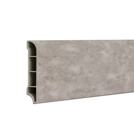 Vinyl SPC padlószegély Reno kőhatású szürke 2400x60x12 mm