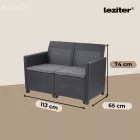 Claire XV 12 személyes sarokgarnitúra orlando asztallal