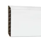 Vinyl SPC padlószegély Snow white 2400x100x12 mm