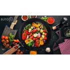 G21 grillező eszköz - grillserpenyő kerek tapadásmentes felülettel