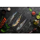 G21 grillező eszköz - rács 3 halra, rozsdamentes acél