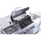 G21 Arizona gázgrill, BBQ Premium Line konyha 6 égőfej + ajándék nyomáscsökkentő