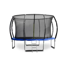   G21 SpaceJump trambulin védőhalóval, 366 cm, ajándék létrával, kék színben