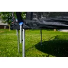 G21 SpaceJump trambulin védőhalóval, 366 cm, ajándék létrával, fekete színben
