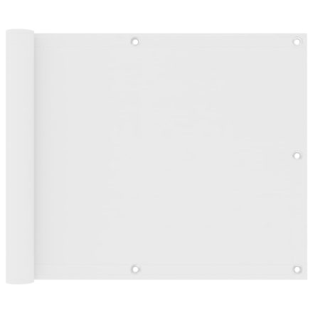vidaXL fehér oxford-szövet erkélyparaván 75 x 400 cm