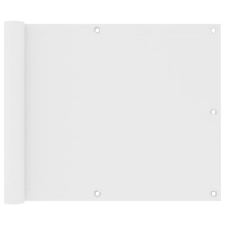 vidaXL fehér oxford-szövet erkélyparaván 75 x 500 cm