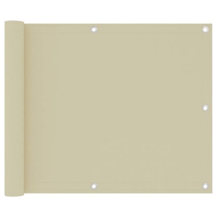vidaXL krémszínű oxford-szövet erkélynapellenző 75 x 300 cm
