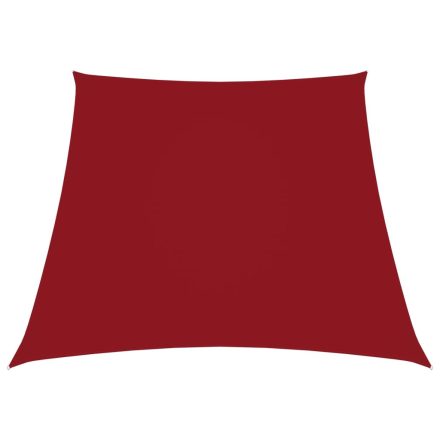 vidaXL piros trapéz alakú oxford-szövet napvitorla 2/4 x 3 m