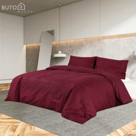 vidaXL bordó mikroszálas ágyneműhuzat-garnitúra 200 x 200 cm