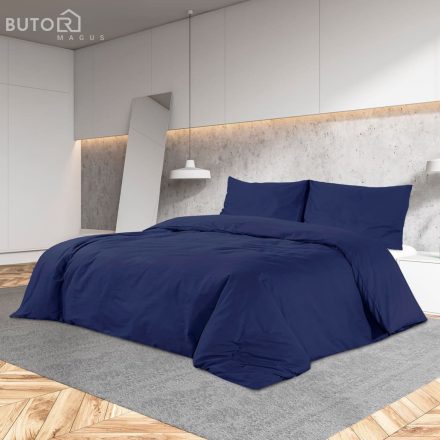 vidaXL tengerészkék pamut ágyneműhuzat-garnitúra 200 x 200 cm