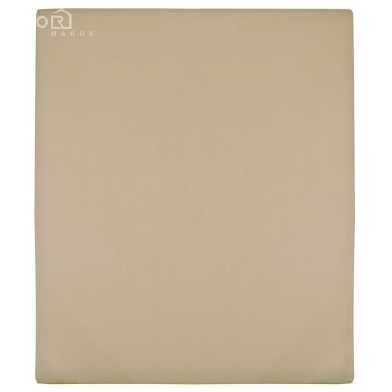 vidaXL 2 db tópszínű pamutdzsörzé gumis lepedő 140 x 200 cm