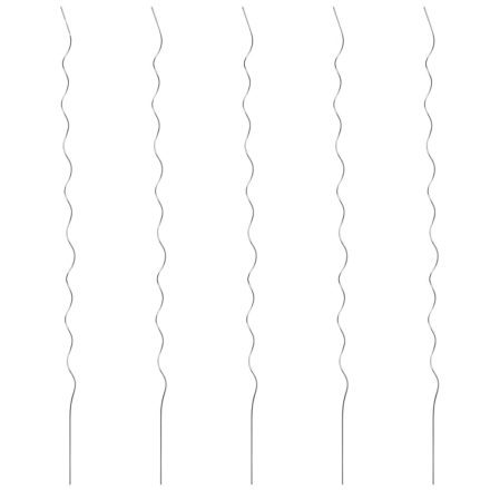 vidaXL 5 db spirál alakú horganyzott acél növény támaszték 110 cm