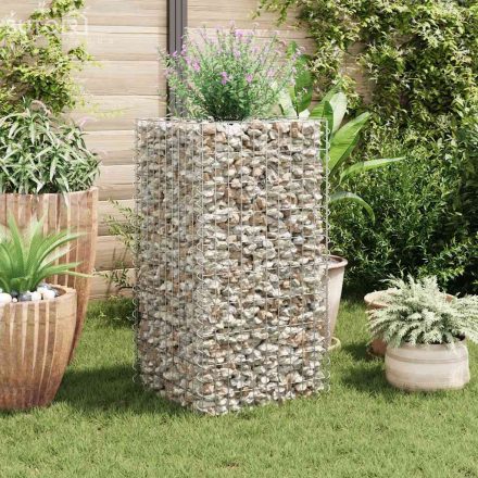 vidaXL acél gabion magaságyás 50 x 50 x 100 cm