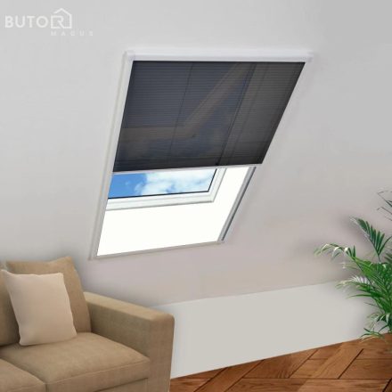 vidaXL pliszé ablak szúnyogháló alumíniumból 80 x 100 cm 