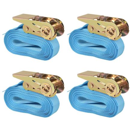 vidaXL 4 db kék racsnis spanifer 0,8 tonna 6 m x 25 mm