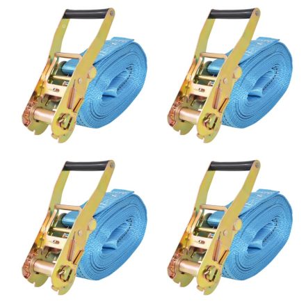 vidaXL 4 db kék racsnis spanifer, 4 tonna 8 m x 50 mm
