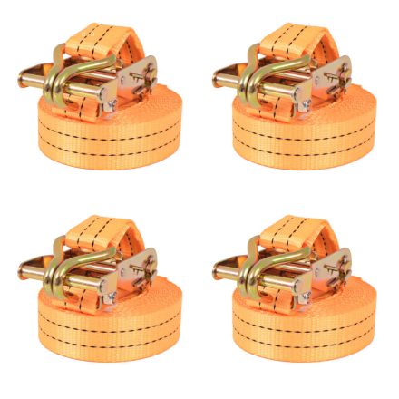 vidaXL 4 db narancssárga racsnis spanifer 1 tonna 6 m x 38 mm