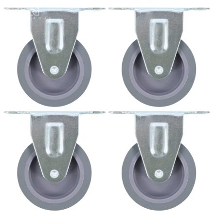 vidaXL 4 db fix görgő 75 mm