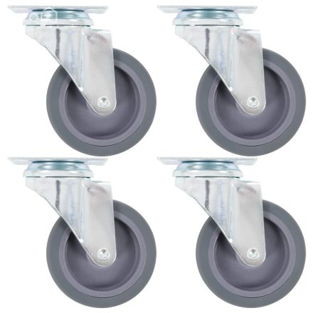 vidaXL 4 db önbeálló görgő 75 mm 