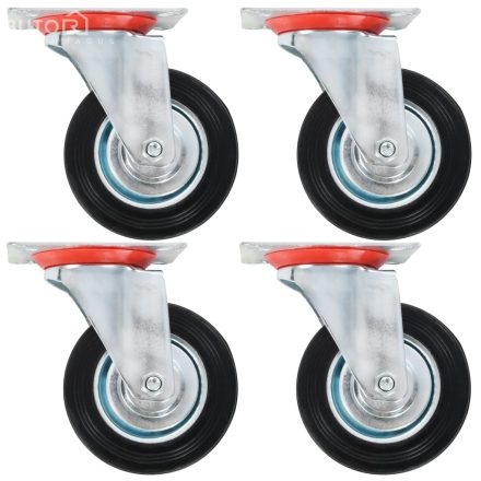 vidaXL 4 db önbeálló görgő 100 mm 