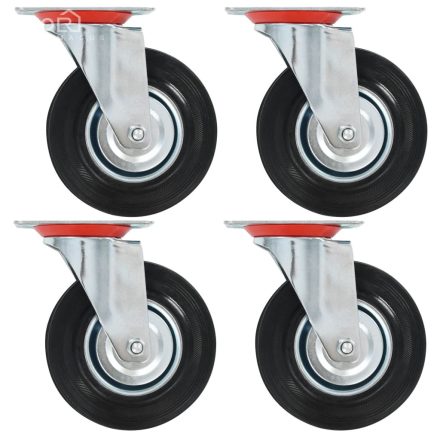 vidaXL 4 db önbeálló görgő 125 mm 