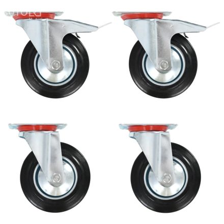 vidaXL 4 db önbeálló görgő 160 mm 