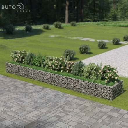 vidaXL horganyzott acél gabion magaságyás 540 x 90 x 50 cm