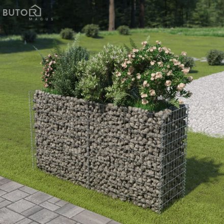 vidaXL horganyzott acél gabion magaságyás 180 x 50 x 100 cm