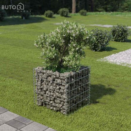 vidaXL horganyzott acél gabion magaságyás 50 x 50 x 50 cm