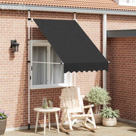 vidaXL kézzel feltekerhető antracit napellenző 150 cm