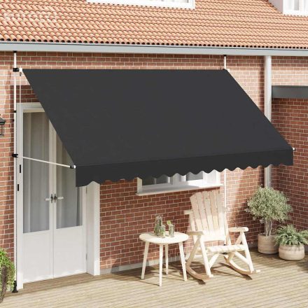 vidaXL kézzel feltekerhető antracit napellenző 350 cm