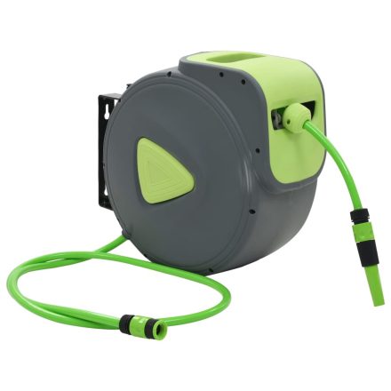 vidaXL automata visszahúzható falra szerelhető víztömlődob 30+2 m