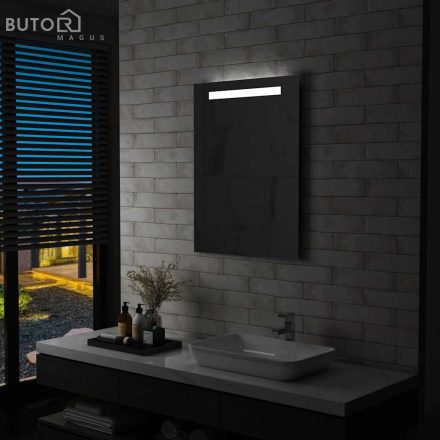 vidaXL LED-es fürdőszobai falitükör 60 x 80 cm