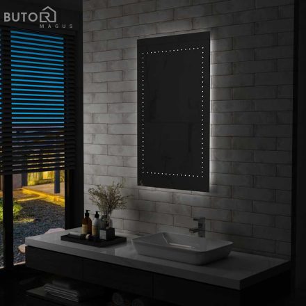 vidaXL LED-es fürdőszobai falitükör 60 x 100 cm