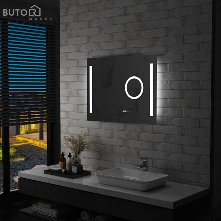 vidaXL LED-es fürdőszobai tükör érintésérzékelővel 80 x 60 cm