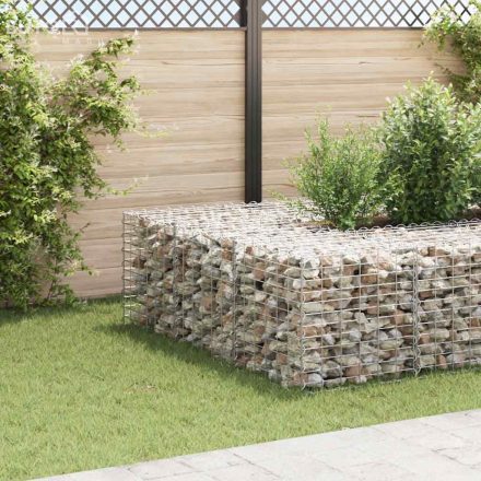 vidaXL kocka alakú acélhuzal gabion magaságyás 60 x 60 x 60 cm