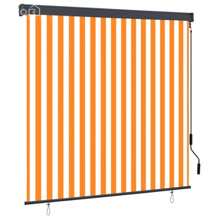 vidaXL fehér és narancssárga kültéri roló 160 x 250 cm 